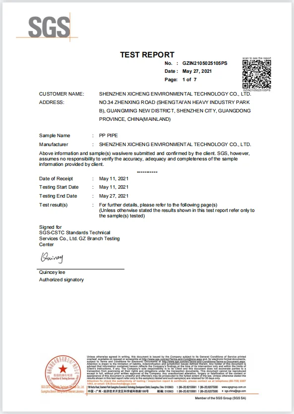pp pipe inspection report