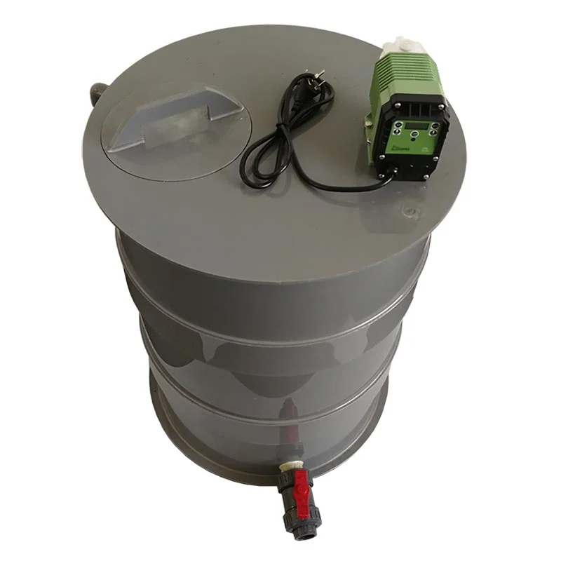 Chemical dosing tank