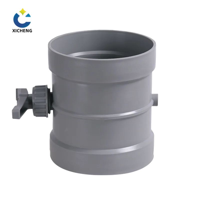 Xicheng injection molded plastic duct damper with integrated disc and stem for airflow balancing