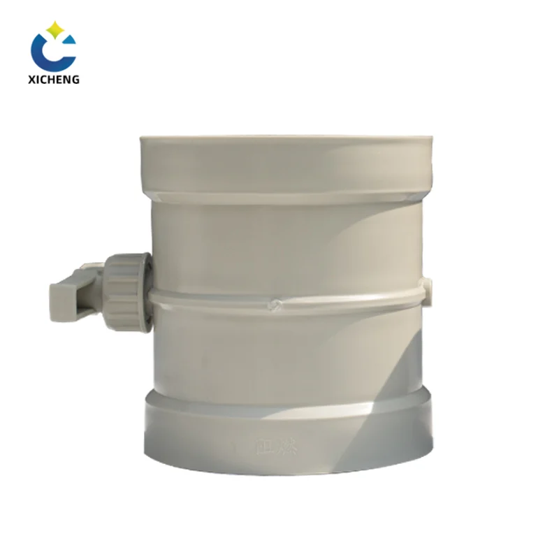 CE certified plastic duct damper installed in chemical plant industrial wet scrubber exhaust system