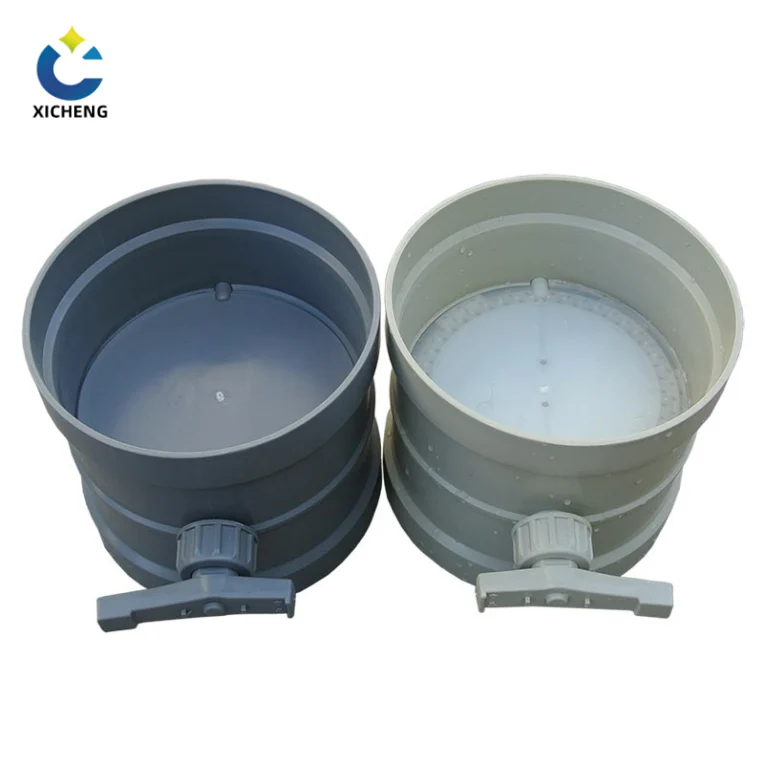 Plastic ventilation duct damper