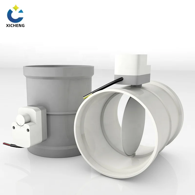 PP plastic duct damper plastic duct damper molded in flame-retardant polypropylene